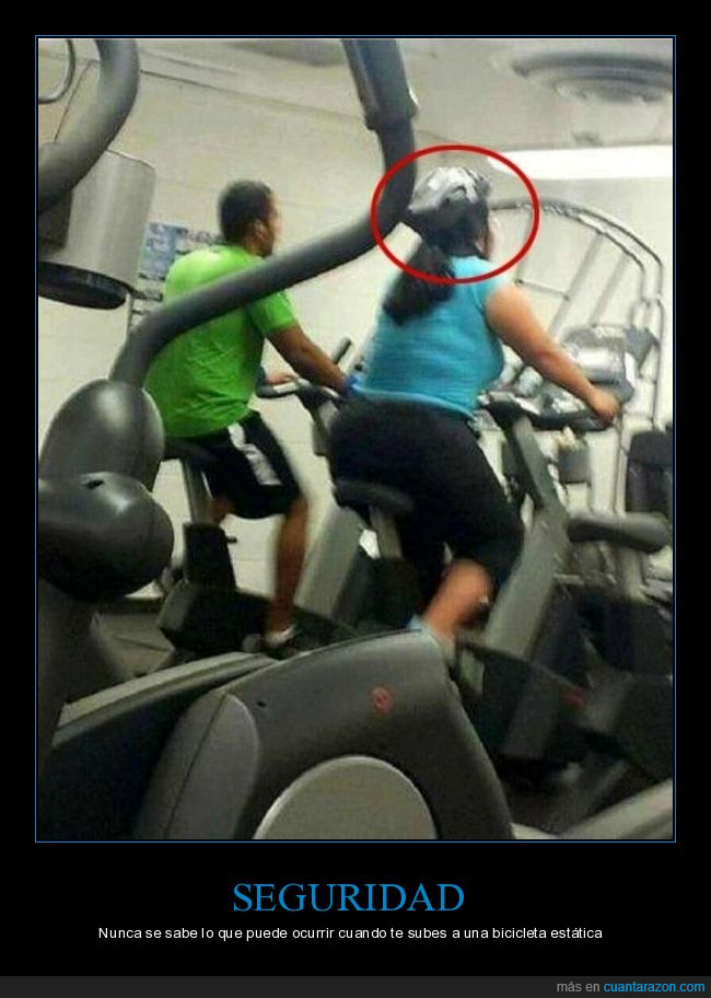 bicicleta est&aacute;tica,casco,gimnasio