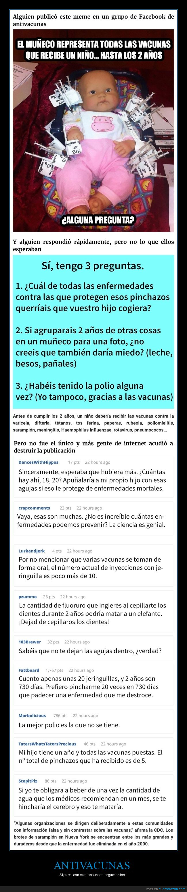 antivacunas,vacunas,muñeco,wtf