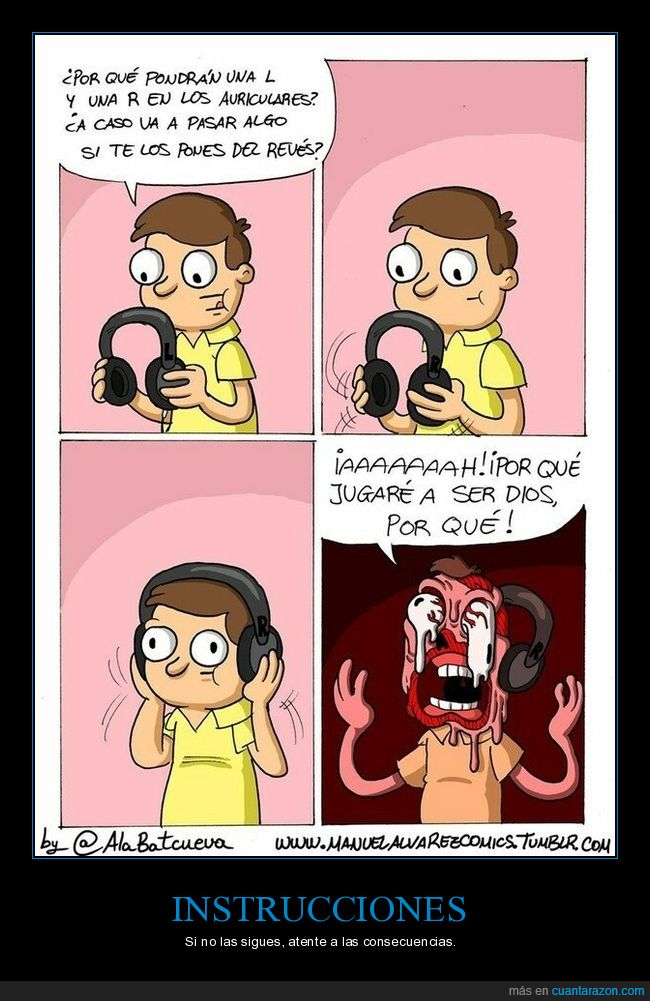 auriculares,izquierda,derecha,al revés