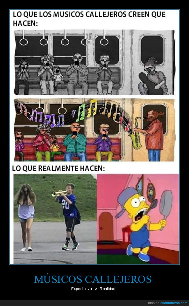 m&uacute;sicos callejeros,expectativas,realidad