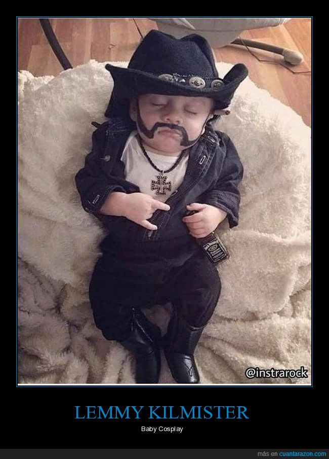 lemmy kilmister,cosplay,bebé