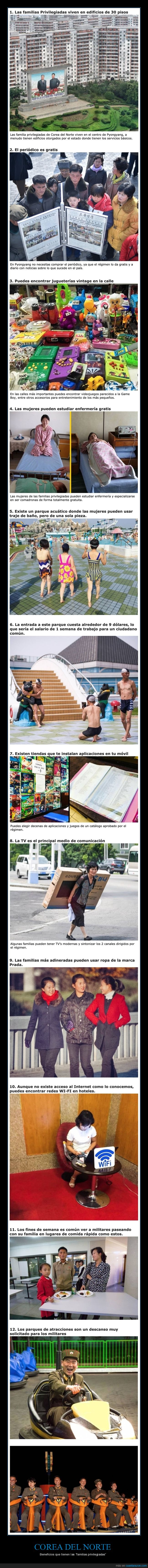 corea del norte,familias privilegiadas,beneficios