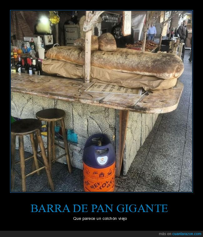 barra,pan,gigante,colchón