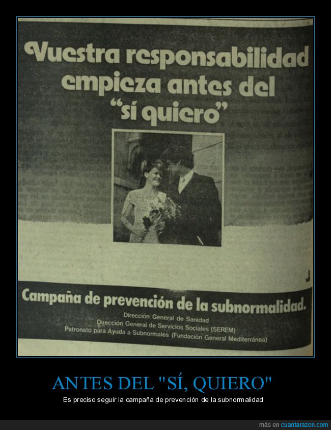 responsabilidad,casarse,prevenci&oacute;n,subnormalidad