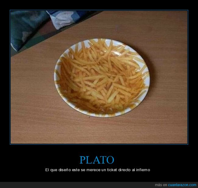 plato,patatas fritas,wtf