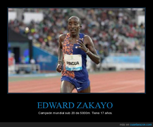 17 años,edward zakayo,campeón,edad,wtf