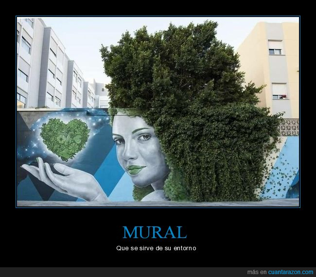 mural,árbol,pelo