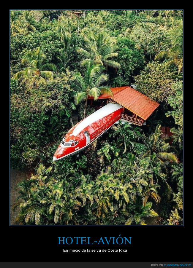 hotel,avión,selva,costa rica