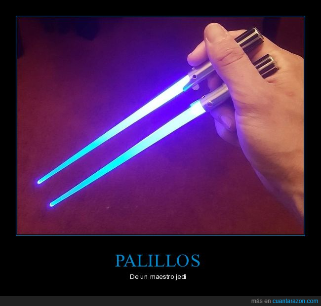 palillos,sables l&aacute;ser,star wars,jedi