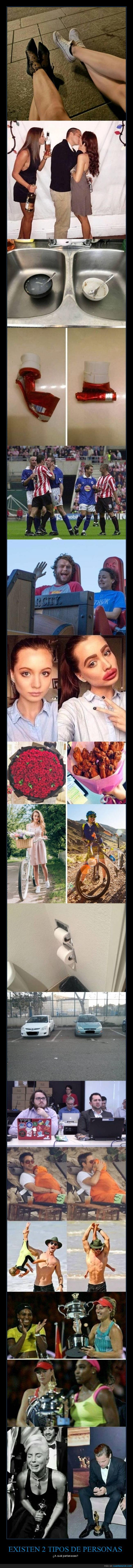 personas,dos tipos,actitud