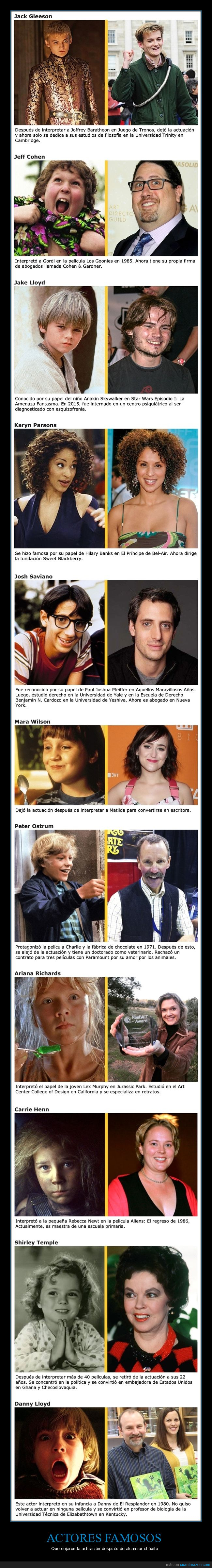 actores,famosos,dejar,actuación,cine,curiosidades