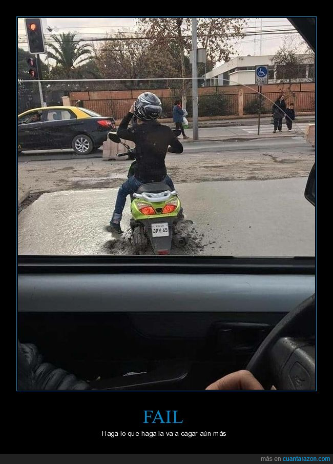 moto,cemento,fail