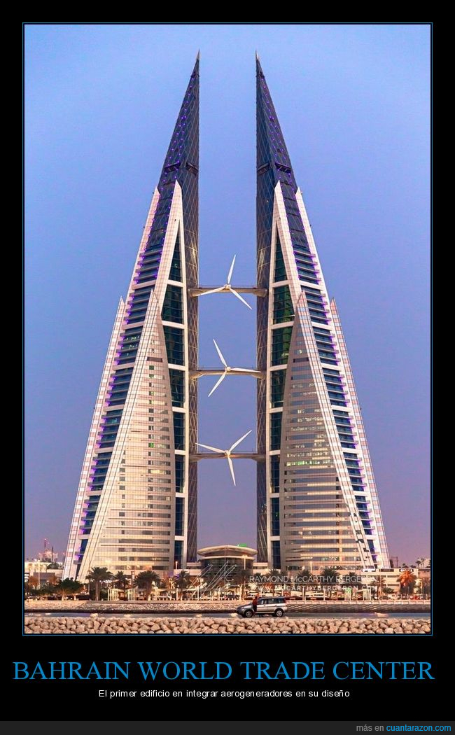 edificios,bahrain world trade center,molinos eólicos