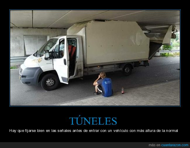 camión,túnel,fails