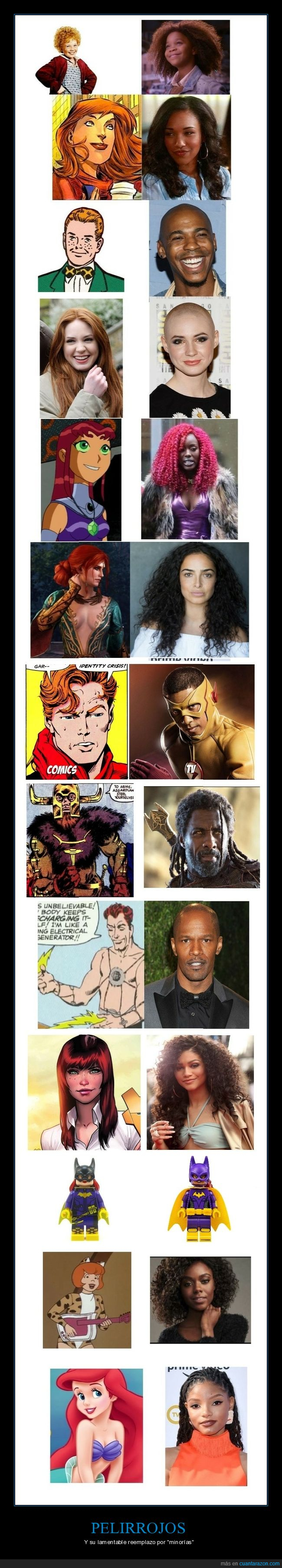 la sirenita,pelirrojos,minorías