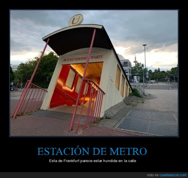 estación,metro,frankfurt,hundida,curiosidades