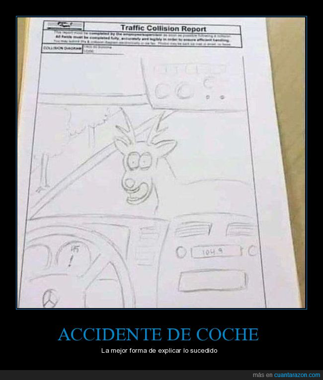 accidente,coche,dibujo