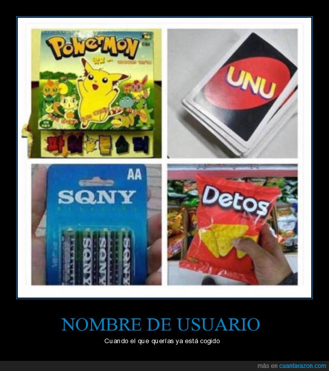 marcas,wtf,nombre de usuario