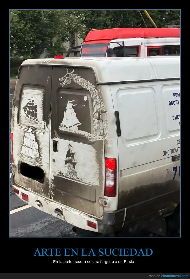 arte,suciedad,furgoneta