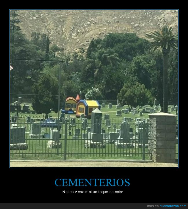 cementerio,castillo hinchable,wtf
