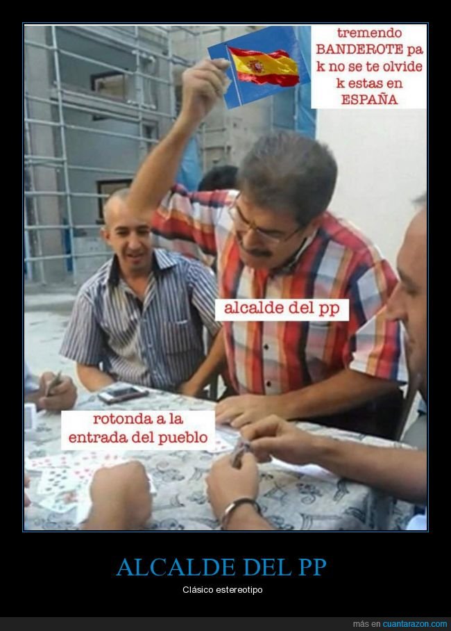 bandera,españa,alcalde,pp,rotonda,políticos