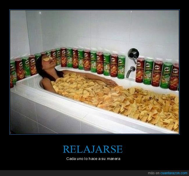 bañera,patatas,pringles,wtf