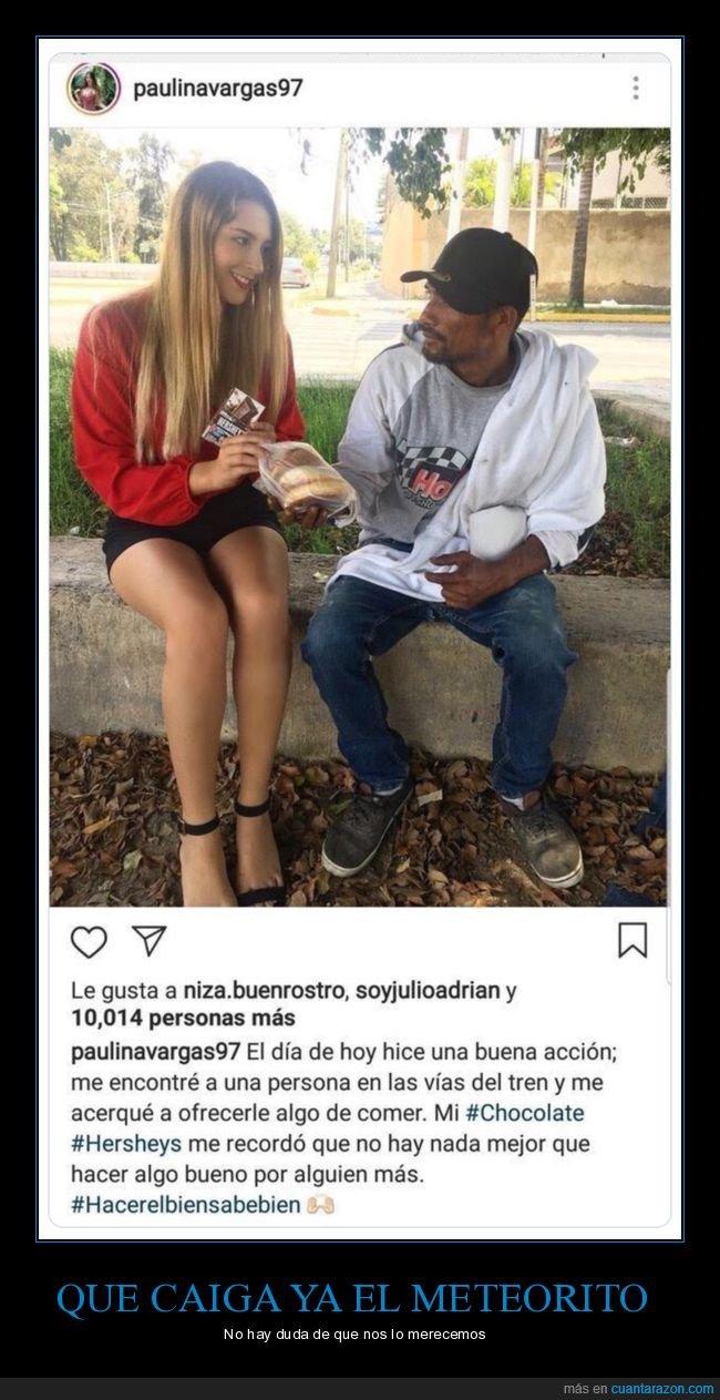 influencer,comida,mendigo,promoción,wtf