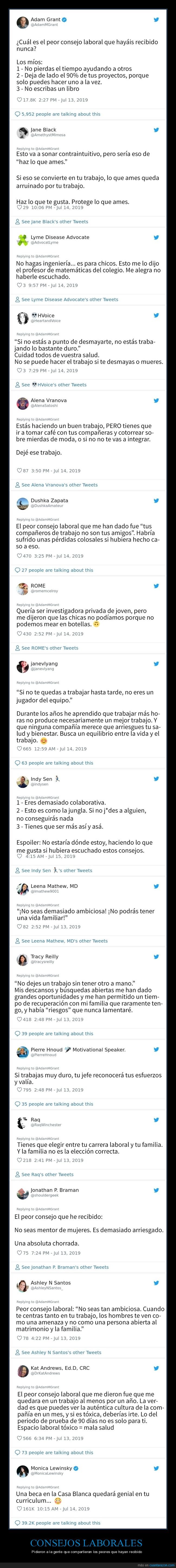 consejos,laborales,peores,trabajo