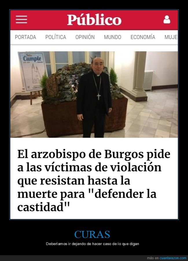 arzobispo,burgos,víctimas,violación,resistir,muerte,defender,castidad