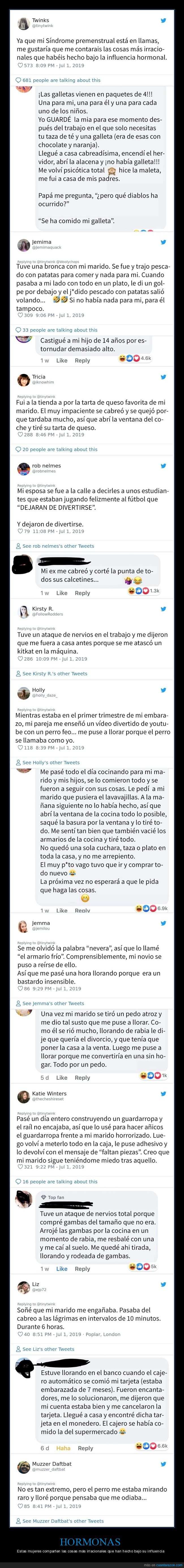 mujeres,hormonas,irracionales