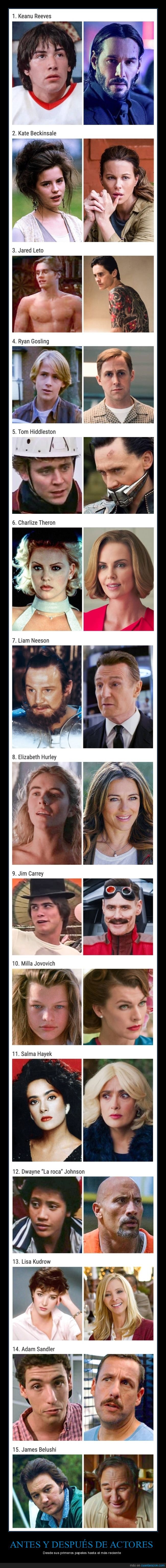 actores,antes,después,primeros papeles,cine
