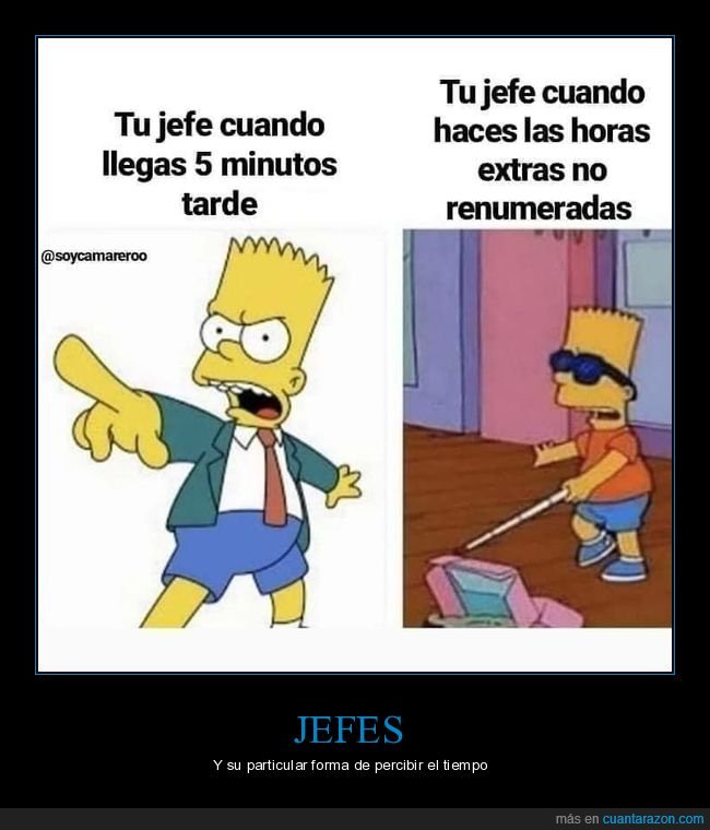 jefe,llegar tarde,horas extra,bart,simpsons