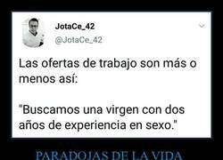 Enlace a La clásica oferta de empleo