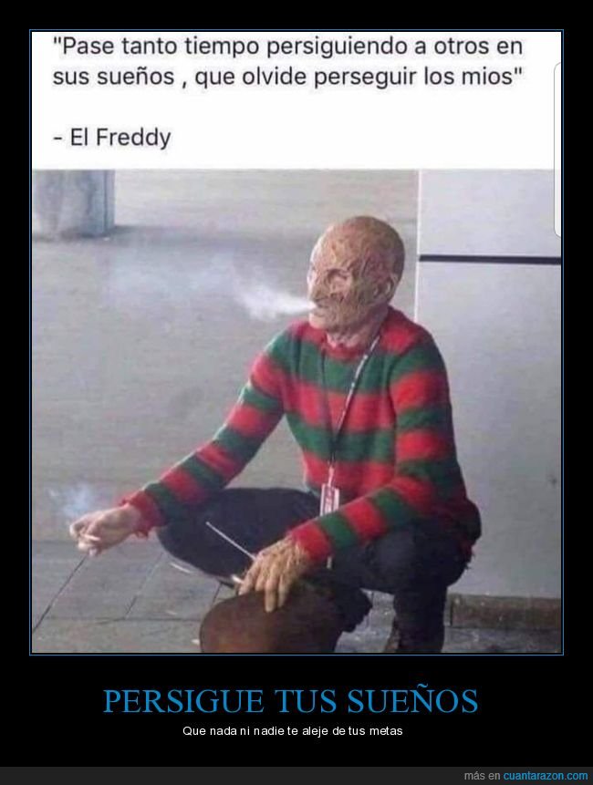 perseguir,otros,sueños,freddy krueger