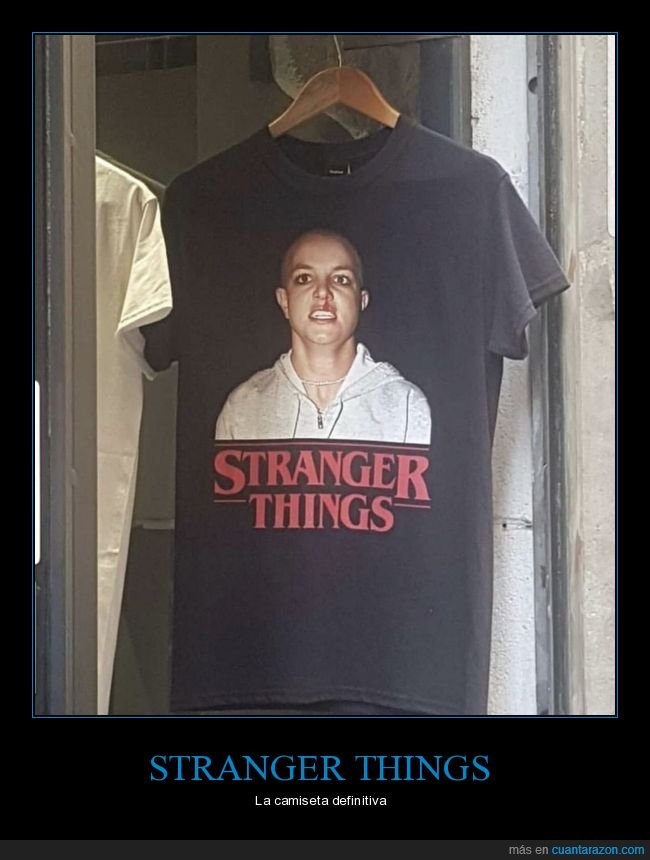 stranger things,britney spears,camiseta,wtf