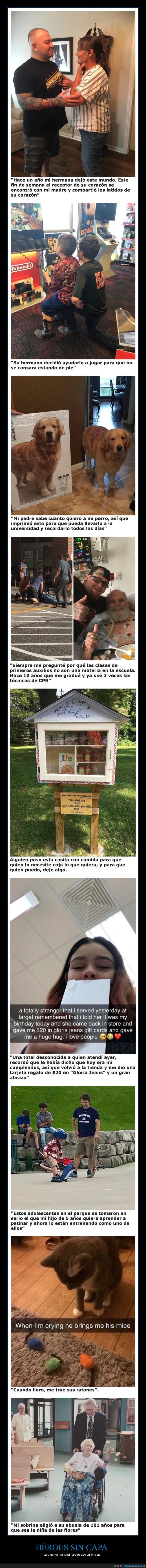 héroes,buenas acciones