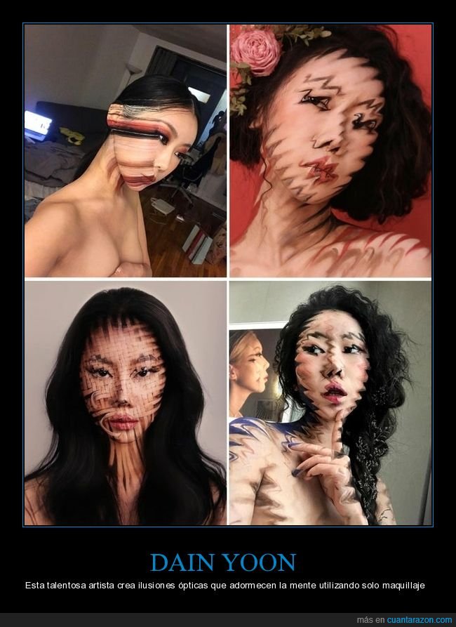 dain yoon,maquillaje,ilusiones &oacute;pticas