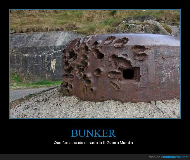 bunker,atacado,ii guerra mundial