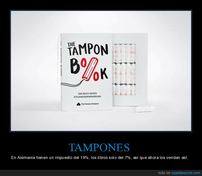 tampones,alemania,impuestos,libros