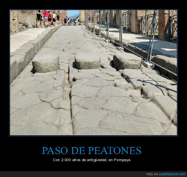 paso de peatones,pompeya,antiguo