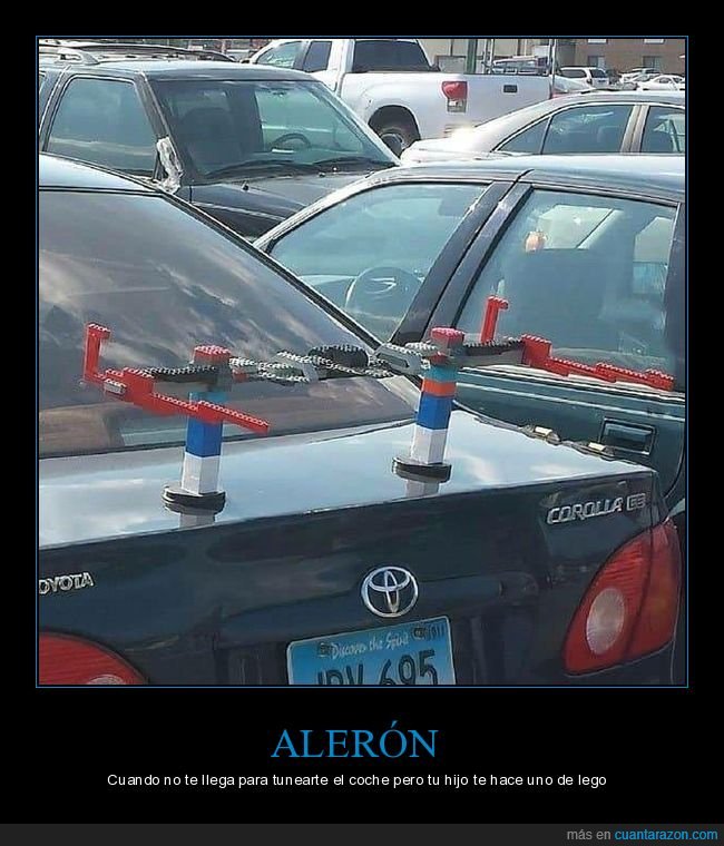 alerón,lego,coche