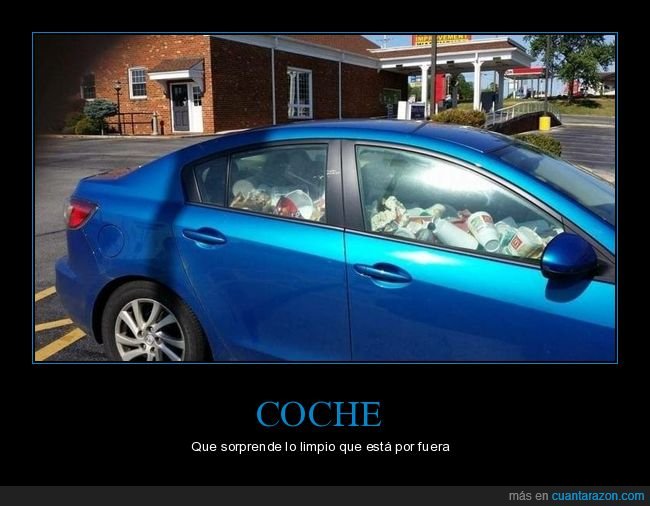 coche,basura,wtf