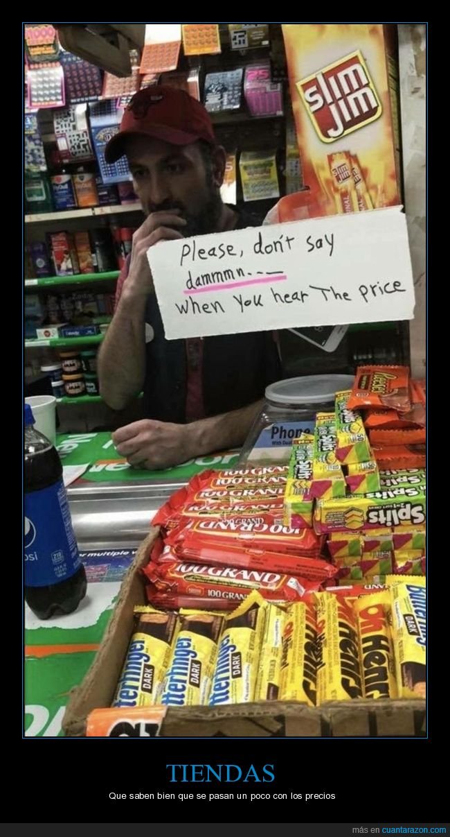 tienda,cartel,maldecir,precio