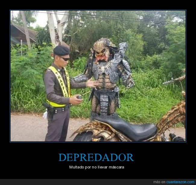 depredador,moto,polic&iacute;a,multa