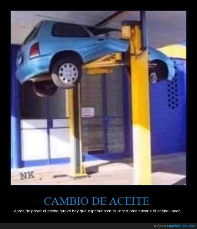 coche,aceite,nuevo,exprimir,usado,fail,taller