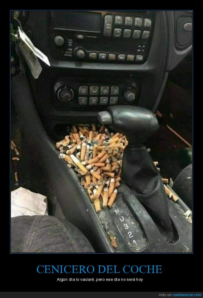 coche,colillas,wtf