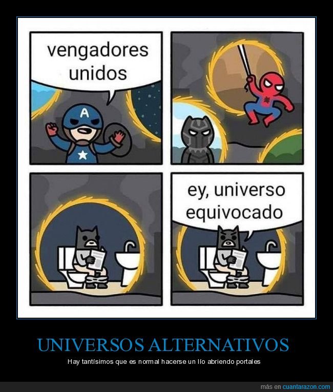 vengadores,batman,equivocado,cagando