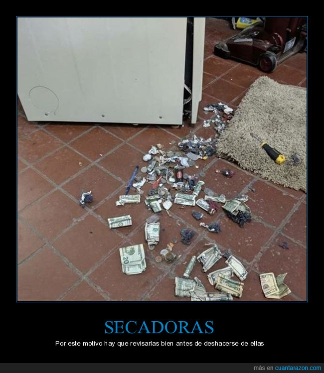secadora,dinero,wtf