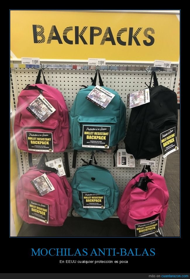 mochilas,resistentes,armas,balas