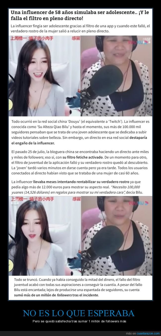 youtuber,filtro,viejuna,joven,vieja